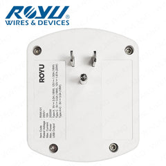 Royu by Winland 2-Gang Wall Adapter With Fast Charging 2 USB Ports 10A/250V RWA101