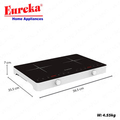 Eureka by Winland Double Hob Induction Cooker Dual Control System Auto-Cookware Detection EIC DH