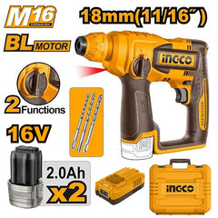 Ingco by Winland 16V/M16 Lithium-Ion Cordless Rotary Hammer CRHLI16168 ING-CT