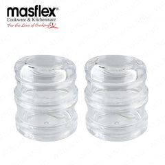 Masflex by Winland Set of 2 Pieces Acrylic Sauce Dispenser, Condiment Bottle & Salt Pepper Dispenser