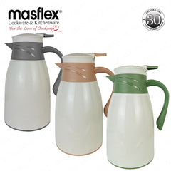 Masflex by Winland 1.0 L/1000mL Food-Grade Plastic Materials Vacuum Flask with Push Button BG-0410