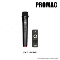 Promac by Winland 12in Portable BL Speaker with Trolley and LED Flamelight 200W PMPO PORTASOUND-1290