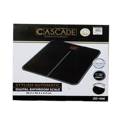 CASCADE by Winland Stylish Automatic Digital Bathroom Weighing Scale with 6mm Tempered Glass ZO-406