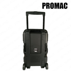 Promac by Winland 15in Portable Bluetooth Speaker w/ Trolley and 1 Wireless Mic 280W PORTASOUND-1584
