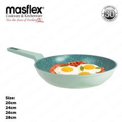 Masflex by Winland Pistachio Series Aluminum Non Stick Induction Forged Fry Pan 20 | 24 | 26 | 28