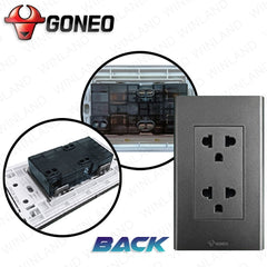 Bull/Goneo by Winland Duplex Universal Outlet Set 16A/250V (G34Z233A)