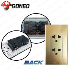 Bull/Goneo by Winland Duplex Universal Outlet Set 16A/250V (G34Z233A)