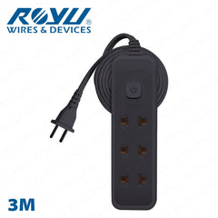Royu by Winland 3+1 Gang 3M, 6M, 9M Extension Cord w/ Push Button Switch & Light Indicator REDEC134