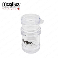 Masflex by Winland Set of 2 Pieces Acrylic Sauce Dispenser, Condiment Bottle & Salt Pepper Dispenser