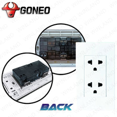 Bull/Goneo by Winland Duplex Universal Outlet Set 16A/250V (G34Z233A)