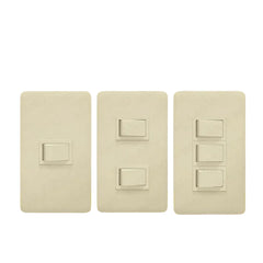 Royu by Winland Classic Series 1-Way Switch 1-Switch, 2-Switch & 3-Switch w/ High Impact Resistance