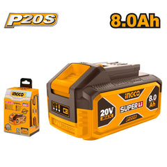 Ingco by Winland P20S/20V 8.0Ah Lithium-Ion Battery Pack for Cordless Power Tool FBLI2108 ING-HT