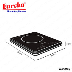 Eureka by Winland Induction Cooker Box Type Single Hob 9-Power Levels & 6-Cooking Function EIC SHBT