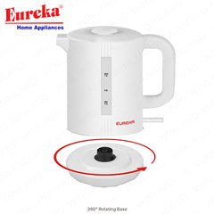 Eureka by Winland 1Liter Electric Kettle Stainless Inner Base See-Through Water Indicator EKR-1.0LW