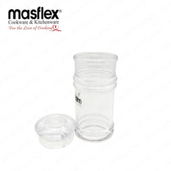 Masflex by Winland Set of 2 Pieces Acrylic Sauce Dispenser, Condiment Bottle & Salt Pepper Dispenser