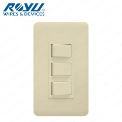 Royu by Winland Classic Series 1-Way Switch 1-Switch, 2-Switch & 3-Switch w/ High Impact Resistance