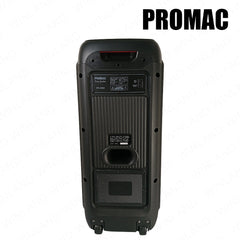 Promac by Winland 2x8in 2x8inches Party Speaker with Bluetooth USB/SD/FM & 2-Wireless Mic PS-2X82