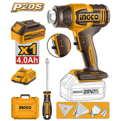 Ingco by Winland P20S/20V Lithium-Ion Cordless Heat Gun Temperature 300-550°C ING-CT