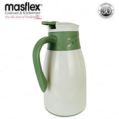 Masflex by Winland 1.0 L/1000mL Food-Grade Plastic Materials Vacuum Flask with Push Button BG-0410