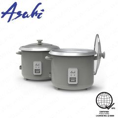 Asahi by Winland 1.5-Liters Rice Cooker with Steamer 8-cups Capacity 500W RC-86