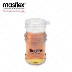 Masflex by Winland Set of 2 Pieces Acrylic Sauce Dispenser, Condiment Bottle & Salt Pepper Dispenser