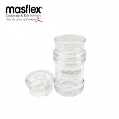 Masflex by Winland Set of 2 Pieces Acrylic Sauce Dispenser, Condiment Bottle & Salt Pepper Dispenser