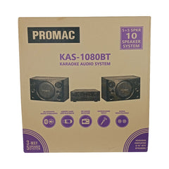Promac by Winland 3-Way Karaoke Audio System w/ BT (AV-SU8036BF Amplifier & KTV-1047 Speaker System