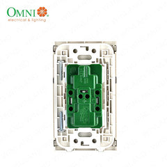 Omni by Winland Duplex Universal Outlet with Ground in Stainless Plate - SP3-WU2