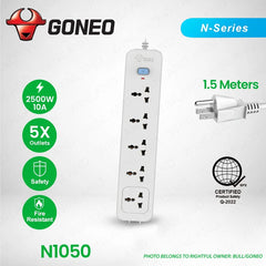 Bull/Goneo by Winland N-Series Extension Cord 3-Gang, 4-Gang, 5-Gang & 6-Gang 1.5M/5M American 3-pin