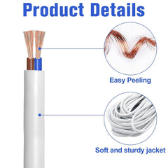 Royu Flat Cord SPT2(Stranded, Parallel, Thermoplastic) #16 AWG | #18 AWG 5meters