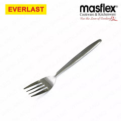 Everlast/Masflex by Winland Stainless Steel 12Piece Set Table Spoon & Fork Dotted, Plain, Curve Dots
