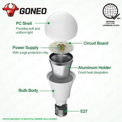 Bull/Goneo by Winland LED Light Bulb 6500K Daylight / E27 High Quality 3W | 5W | 7W | 9W | 12W | 16W