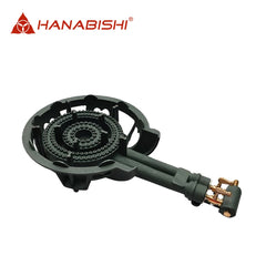 Hanabishi by Winland Cast Iron Gas Stove 2 Adjustable Gas Valves 2 Burner Rings 180mm HCI-50