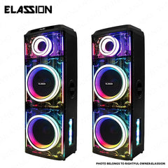 Elassion by Winland 12in*12 Subwoofer Party Speaker 500W RMS Titan Series w/ BT,USB,SD,AUX HYPERION