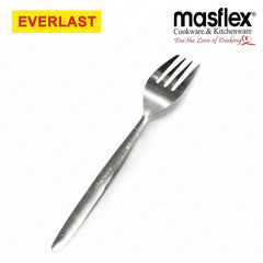 Everlast/Masflex by Winland Stainless Steel 12Piece Set Table Spoon & Fork Dotted, Plain, Curve Dots