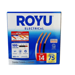 Royu THHN/THWN Stranded Wire 2.0mm² RTN14A Stranded 75 meters Pure Copper 14-AWG