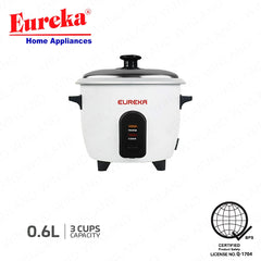 Eureka by Winland 0.6L-1.8L Drum Type Rice Cooker Aluminum Inner Pot without Steamer A-Series