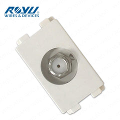 Royu by Winland Wide Series Telephone Modular Jack, Cable TV Socket & LAN Outlet