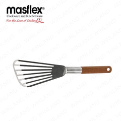 Masflex by Winland Stainless Steel Fish Spatula with Wooden Handle CL-323