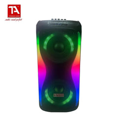 Titanium Audio by Winland Portable Speaker 8in x 2in Rechargeable w/ USB Bluetooth FM AUX Guitar