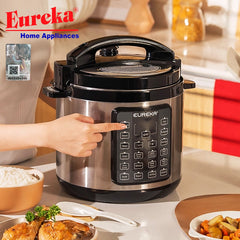 Eureka by Winland 6L Smart Express MultiCooker Electric Pressure Cooker 15+2 Cooking Select EEPC-6L