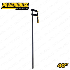 Powerhouse by Winland Industrial Woodwork Heavy Duty Cushion Grip F-Clamp with Rubber Handle