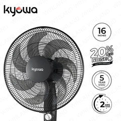 Kyowa by Winland 16 Inches Silent Comfort Electric Fan | Stand Fan 7-Blades Patented Design KW-6720