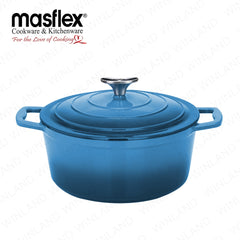 Masflex by Winland 20cm Artisan Casserole with & made from Enameled Cast Iron Lid SZ-20CS