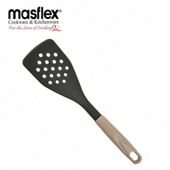 Masflex by Winland Kitchen Utensil Turner with Nylon Head & Soft Touch Handle - (Grey) HI-4127