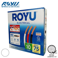 Royu THHN/THWN Stranded Wire 5.5mm² RTN10A Stranded 75 meters Pure Copper 10-AWG