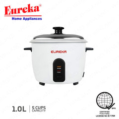 Eureka by Winland 0.6L-1.8L Drum Type Rice Cooker Aluminum Inner Pot without Steamer A-Series