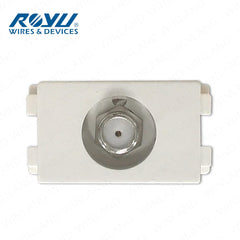 Royu by Winland Wide Series Telephone Modular Jack, Cable TV Socket & LAN Outlet