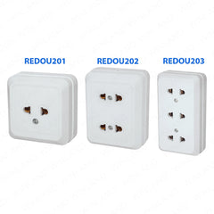 Royu 1-Gang/2-Gang/3-Gang Surface Type Outlet 10A/250V~