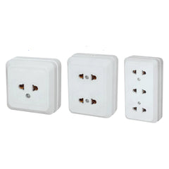 Royu 1-Gang/2-Gang/3-Gang Surface Type Outlet 10A/250V~